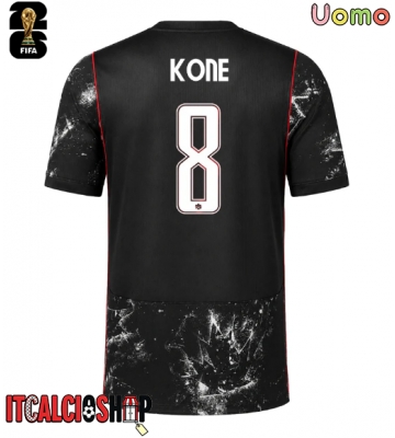 Canada Ismael Kone #8 Seconda Maglia Mondiali 2026 Manica Corta